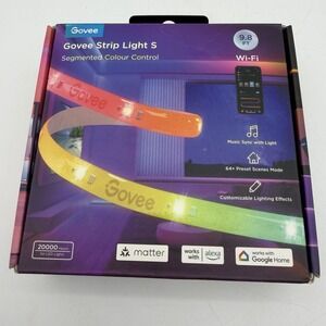 Govee Strip Light S‎ 9.8 Ft Wifi Segmented Color Control Music Sync W/Light NEW